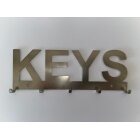 Schlüsselbrett "Keys" Edelstahl  20 cm Made in BaWü / Germany