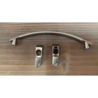 HETTICH Möbelgriff-Set Rossa 3-teilig, Edelstahl-Optik, BA 128 mm