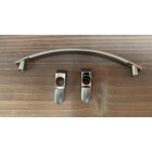 Möbelgriff-Set Rossa 3-teilig, Edelstahl-Optik, BA 128 mm
