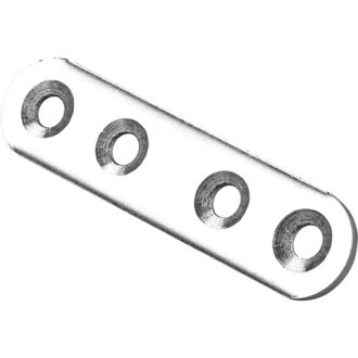 Hettich Verbindungsblech, 15 x 60 x 2 mm, Stahl verzinkt, 50 Stück