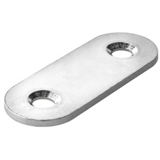 HETTICH Verbindungsblech, 40 x15 x 1,5mm, Edelstahl, matt, 50 Stück