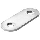 HETTICH Verbindungsblech, 40 x15 x 1,5mm, Edelstahl, matt, 50 Stück