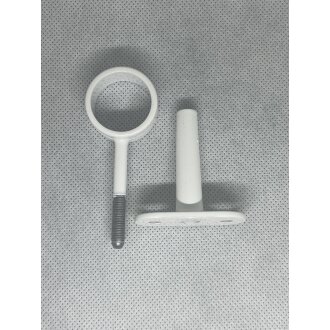 HETTICH Schrankrohrmittellager verstellbar, Ø 25 mm, inkl. Schrauben 20 mm verstellbar