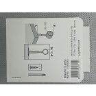Hettich Schrankrohrmittellager verstellbar 25 mm inkl. Schrauben 20 mm verstellbar