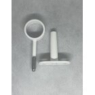 HETTICH Schrankrohrmittellager verstellbar, Ø 25 mm, inkl. Schrauben 20 mm verstellbar