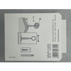 Schrankrohrmittellager verstellbar 25 mm inkl. Schrauben 20 mm verstellbar