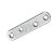 HETTICH Verbindungsblech, 80 x 15 mm, verzinkt, 50 Stück