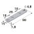 HETTICH Verbindungsblech, 80 x 15mm, verzinkt, 50 Stück