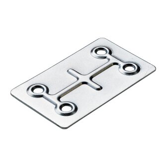 HETTICH Verbindungsblech, 60 x 40mm, verzinkt, 20 Stück