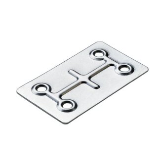 Hettich Verbindungsblech, 66 x 40 mm, verzinkt, 20 Stück
