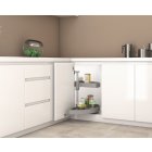 Drehbare Ablage für Küchenschränke, Kunststoff weiß