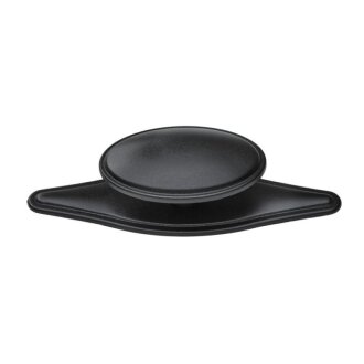Hettich Möbelknopf, 77 x 26 x 20 mm, Zinkdruckguss, schwarz