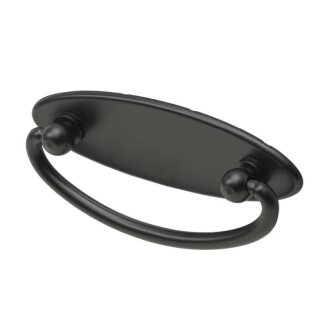 HETTICH Möbelgriff BA 64mm, Messing, schwarz, 96x65x15 mm