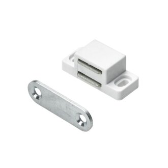 HETTICH Magnetschnäpper, 2 kg, 36 x 13 x 17mm, weiß, 4 Stück