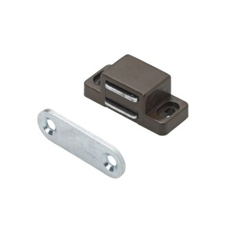 HETTICH Magnetschnäpper, 2 kg, 36 x 13 x 17mm, braun, 4 Stück
