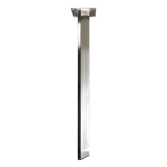 Hettich Tischbein, dreieckig, 60 x 60 x 710 mm, Edelstahl-Optik, B-Ware Folie defekt/nichtvorhanden
