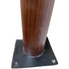 HETTICH Tischbein Zela, Ø 60 x 700 mm, Nussbaum Optik