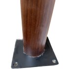 HETTICH Tischbein Zela, Ø 60 x 700mm, Nussbaum Optik, B-Ware Verpackungsfolie eingerissen