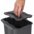 Recyclingbehälter 5 L für die Küche Kunststoff Anthrazit, EMUCA