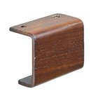 Möbelfuß U-Rail 9 x 4,3 x 7cm Wallnussfarben