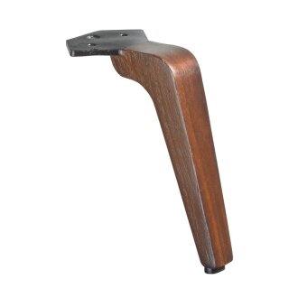 HETTICH Möbelfuß Lanoia, 150mm, Wallnuss-Optik, B-Ware Folie defekt/nicht vorhanden