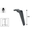 Hettich Möbelfuß Lanoia 170mm schwarz