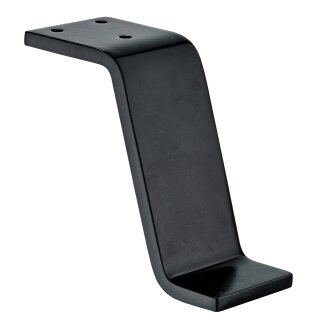 Möbelfuß Kilia, 120 mm, Stahl, schwarz, B-Ware Folie defekt/nicht vorhanden