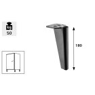 HETTICH Möbelfuß Megina, 180mm, Stahl, schwarz
