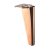Möbelfuß Megina 180 mm Stahl, Kupfer-Optik