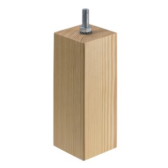 Hettich Möbelfuß Brema, 50 x 50 x 150mm, Kiefer