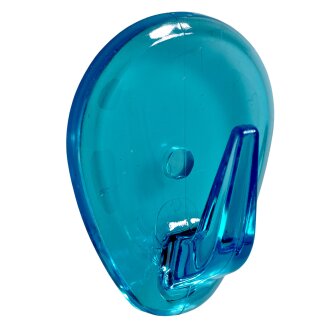 HETTICH Klebehaken, 30 x 38 x 22 mm, Kunststoff, blau, 2 Stück