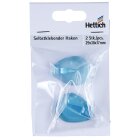 HETTICH Klebehaken, 30 x 38 x 22 mm, Kunststoff, blau, 2 Stück