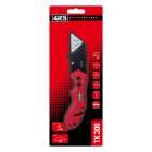 4K5 Tools, TK300, Klappmesser, Teppichmesser, Trapezklinge, inkl.Holster, rot