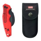 4K5 Tools, TK101, Messer, Klappmesser mit geschwungener Klinge inkl.Holster, rot