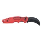 4K5 Tools, TK101, Messer, Klappmesser mit geschwungener Klinge inkl.Holster, rot