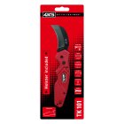 4K5 Tools, TK101, Messer, Klappmesser mit geschwungener Klinge inkl.Holster, rot