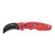 4K5 Tools, TK101, Messer, Klappmesser mit geschwungener Klinge inkl.Holster, rot