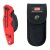 4K5 Tools, TK101, Messer, Klappmesser mit geschwungener Klinge inkl.Holster, rot