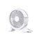 Ultra-leiser Tischventilator, USB-Betrieb, 135 x 120 x 40 mm, Kunststoff, weiß, NEU, Lager Deutschland