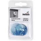 HETTICH Klebehaken, Ø 36mm, blau, 2 Stück