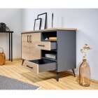 Möbelgriff Zinkdruckguss schwarz BA128