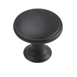Hettich Möbelknopf, Ø 32mm, Zindruckguss, schwarz