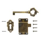 HETTICH Zieraufschraubschloss Antik, 54 x 29 x 10 mm
