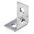 HETTICH Stuhlwinkel, 20 x 20 x 2mm, Stahl verzinkt