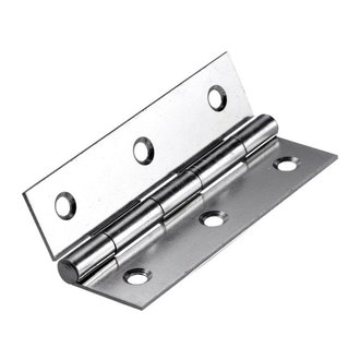 5er Garderobenleiste vernickelt Buche