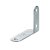 HETTICH Winkelblech links, 15 x 60 x 45 x 1,5 mm, Stahl, verzinkt