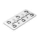 HETTICH Verbindungsblech, 86 x 40mm, verzinkt, 20 Stück
