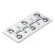 HETTICH Verbindungsblech, 86 x 40 mm, verzinkt, 20 Stück