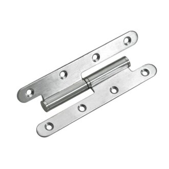 Hettich Türband DIN rechts, 140 x 55mm, Edelstahl matt, 10 Stück