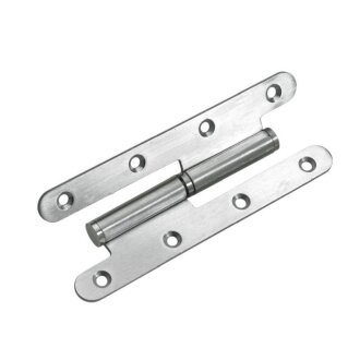 HETTICH Türband DIN Links, 140 x 55 mm, Edelstahl matt, 10 Stück